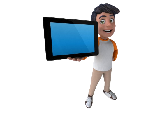 Cartoon Asian Teenager original 3D template