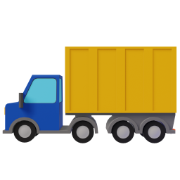 Articulated Lorry original 3D template
