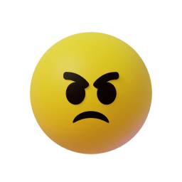 Angry Face original 3D template
