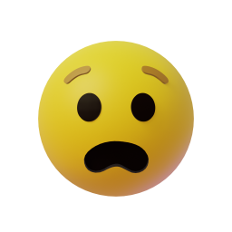 Anguished Face original 3D template