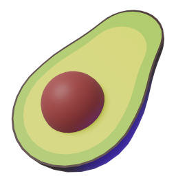 Avocado original 3D template