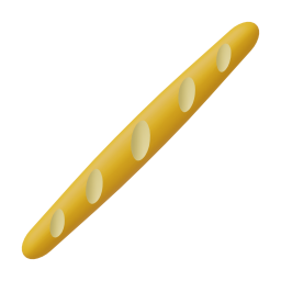 Baguette Bread original 3D template