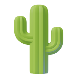 Cactus original 3D template