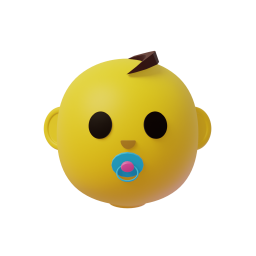 Baby original 3D template