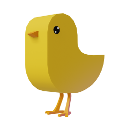 Baby Chick original 3D template
