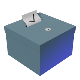 Ballot Box With Ballot original 3D template