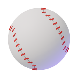 Baseball original 3D template