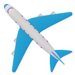 Airplane original 3D template