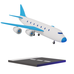 Airplane Arrival original 3D template