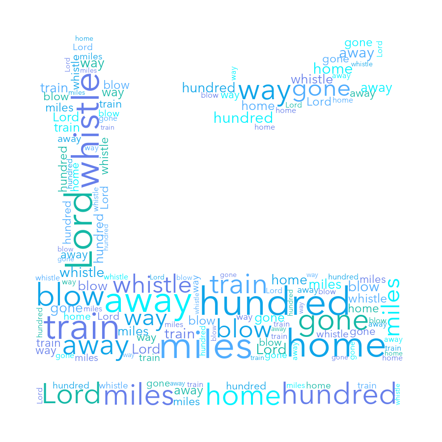 Airport 498 500 Miles random color word cloud