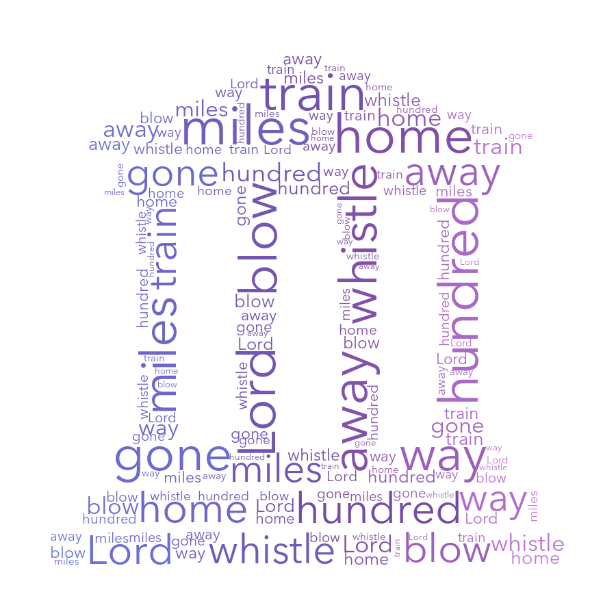 Court Building 370 500 Miles gradient word cloud