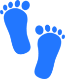 Baby Footprints original Classic template