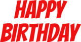Happy Birthday original Classic template